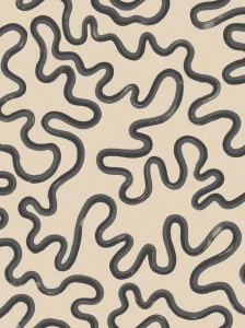 Tapeta falujące linie Cole & Son 130/8027 Rainforest Squiggle Vivienne Westwood
