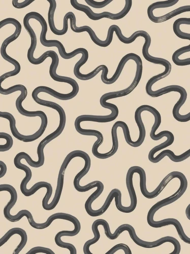 Tapeta falujące linie Cole & Son 130/8027 Rainforest Squiggle Vivienne Westwood