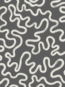Tapeta falujące linie Cole & Son 130/8028 Rainforest Squiggle Vivienne Westwood