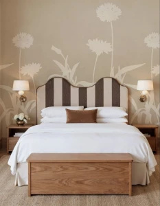 Fototapeta polne kwiaty Rebel Walls R22358 Floral Silhouette Beige Hot Pops