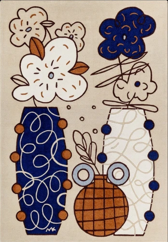 Dywan wełniany Carpets & More X Malwina Konopacka Florence Circus 5506 Voyage