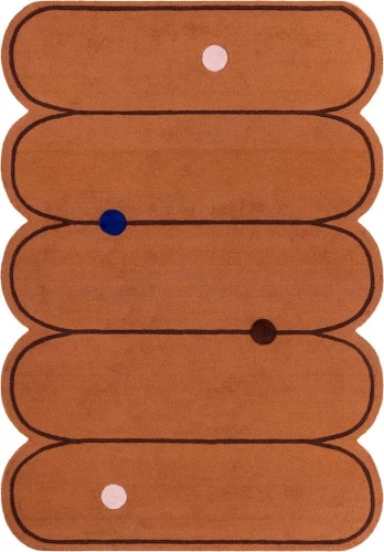 Dywan wełniany Carpets & More X Malwina Konopacka Paris Terracotta 5504 Voyage