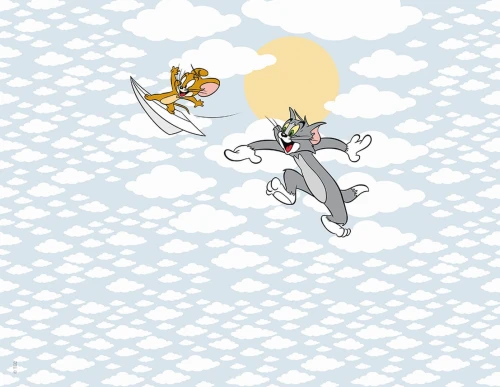 Fototapeta London Art Tom & Jerry WBT&J101-1 Warner Bros