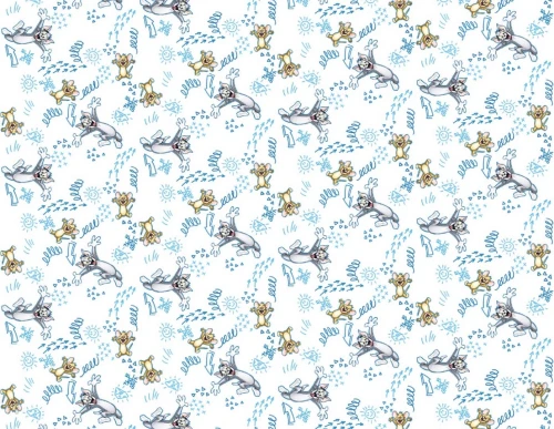 Tapeta London Art Tom & Jerry WBT&J116-2 Warner Bros