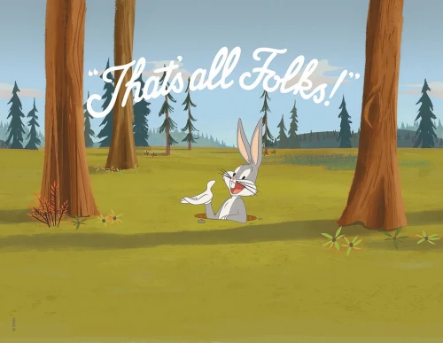 Fototapeta Bugs Bunny London Art Looney Tunes WBLT201-1 Warner Bros