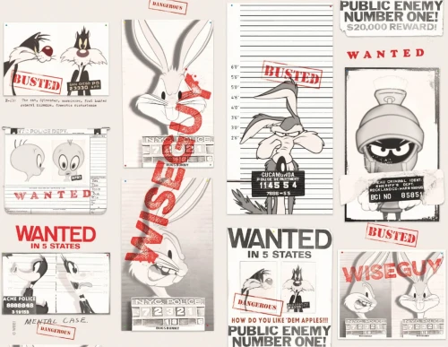 Tapeta London Art Looney Tunes WBLT215-1 Warner Bros
