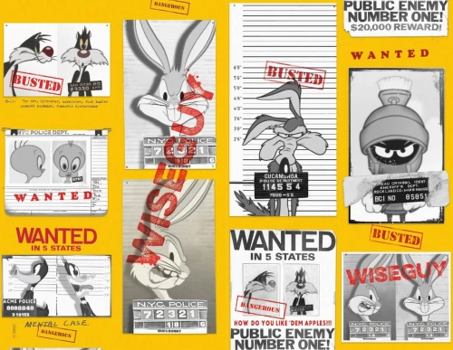 Tapeta London Art Looney Tunes WBLT215-2 Warner Bros