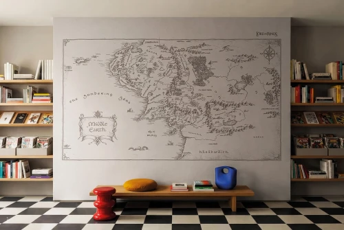 Fototapeta mapa London Art Lord OF The Rings WBLOTR401-1 Warner Bros