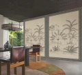 Mural krajobraz gaju palmowego Casamance 78244078 Skoura Encadre Racines