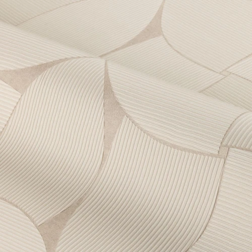Tapeta geometryczna Casamance 78130304 Sienna Striato - 100 cm szer.