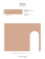 Tapeta geometryczna Casamance 78130406 Sienna Striato - 100 cm szer.
