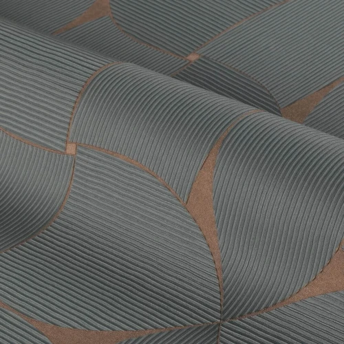 Tapeta geometryczna Casamance 78130508 Sienna Striato - 100 cm szer.