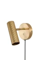 1 szt / 24H Kinkiet złoty Hubble Brushed Brass 433365 Globen Ryflowany