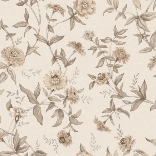 Tapeta kwiatowe pnącza Boras Tapeter 9151 Zinnia Flowers