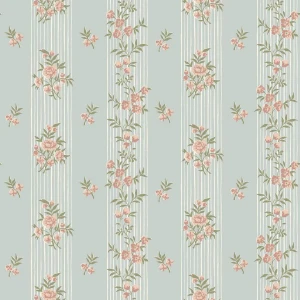 Tapeta kwiaty i pasy Boras Tapeter 9164 Hufvudsta Gard Flowers