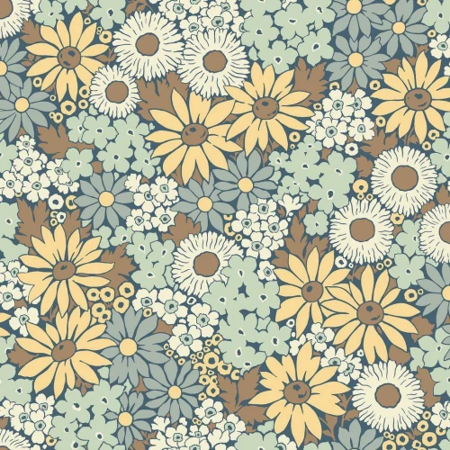 Tapeta kwiaty retro Boras Tapeter 9170 Flower Power Flowers