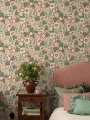 Tapeta kwiaty w stylu retro Boras Tapeter 9172 Happy Hollyhocks Flowers