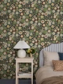 Tapeta kwiaty w stylu retro Boras Tapeter 9173 Happy Hollyhocks Flowers