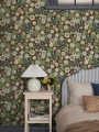 Tapeta kwiaty w stylu retro Boras Tapeter 9173 Happy Hollyhocks Flowers