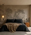 Tapeta do sypialni krajobraz natury Wallcolors 9410 Ethereal Valley Beige - tapeta na wymiar