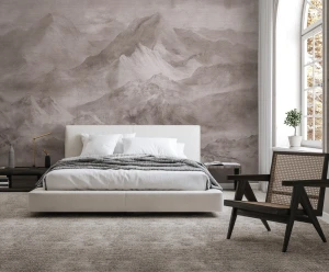 Tapeta do sypialni motyw gór Wall Art Samson Light - tapeta na wymiar 