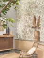 ! PROMO ! Tapeta roślinne pnącza i papugi Casadeco BALI 88169700 Etourneau Bali - na stanie 2 rolki