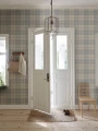 Tapeta w kratkę Sandberg S11013 Ranold Misty Blue Henrik Ranold