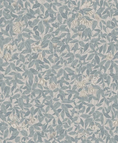 Tapeta roślinna Sandberg 838-36 Linnea Misty Blue Kolonin II