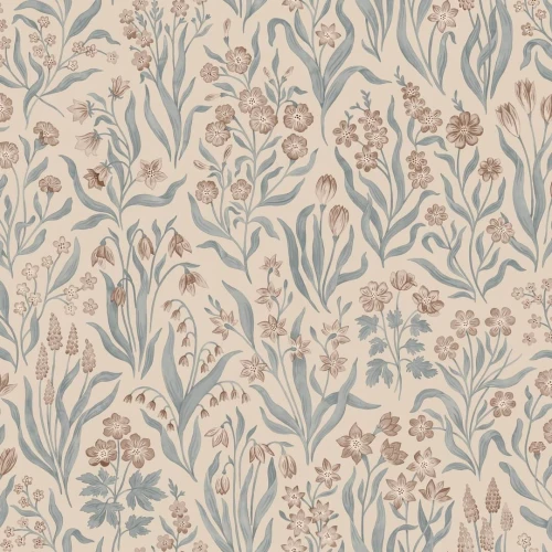 Tapeta roślinna Sandberg S10780 Marta Misty Blue Kolonin II