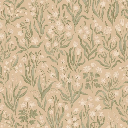 Tapeta roślinna Sandberg S10781 Marta Beige Kolonin II