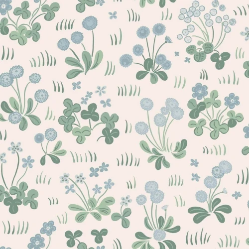 Tapeta łąka Sandberg S10786 Bellis Misty Blue Kolonin II