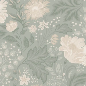 1szt / 24H Tpeta kwiaty vintage Sandberg S10180 Ava Sage Green Villa Dalaro II