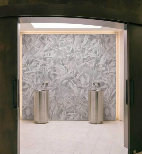 Fototapeta liście i geometryczna mozaika Wall&Deco WET_NU2601 Nubea WET SYSTEM 2026