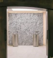 Fototapeta liście i geometryczna mozaika Wall&Deco WET_NU2602 Nubea WET SYSTEM 2026