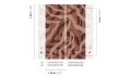 Mural inspirowany drewnem Masureel DGCAL4032 Intarsio Caldera
