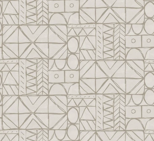 Tapeta geometryczna Masureel TES301 Bogolan Tessura