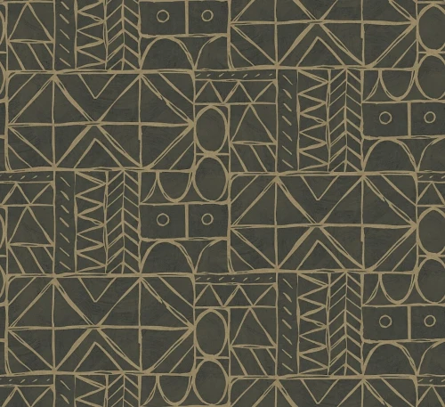 Tapeta geometryczna Masureel TES303 Bogolan Tessura