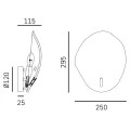 Kinkiet WELLINGTON W01371BR Cosmo Light