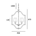 Lampa wisząca P04380WH New York 