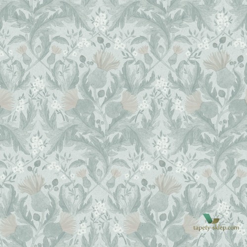 Tapeta Ornament Roślinny Boras 7205 Thistle In Bloom