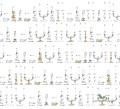 Tapeta Wall&Deco Drawing candels WDDC1402 Contemporary 14