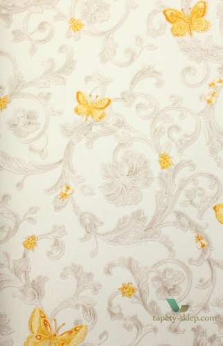 Tapeta liście akantu i motyle 34325-3 Versace III