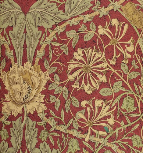 Tapeta Ornament Roślinny William Morris 214700 Archive III