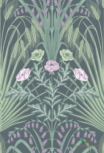 Tapeta w łąkowe kwiaty Cole&Son Bluebell 115/3009 Botanical Botanica