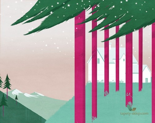 Fototapeta Wall&Deco Flag forest WDFF1602 Contemporary 2016