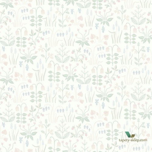 Tapeta w skandynawskim stylu Boras 7217 Strawberry Field In Bloom