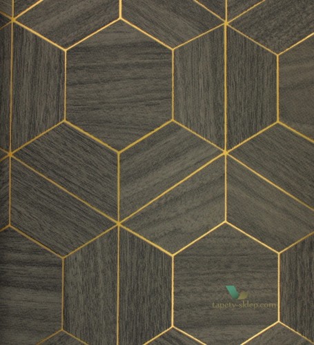 Tapeta Heksagony Arte 42035 Hive Ligna