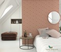 Tapeta z geometrycznym wzorem Casadeco HELS82036319 Focale Helsinki