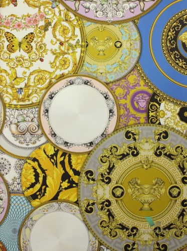 Tapeta kolaż talerzy 34901-1 Versace III