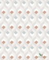 Tapeta geometryczna 3D Casadeco HELS82051120 Hexacube Helsinki